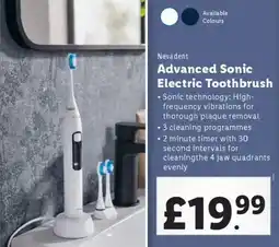 Lidl Nevadent Advanced Sonic Electric Toothbrush offer