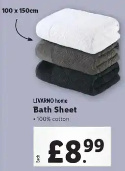 Lidl LIVARNO home Bath Sheet offer