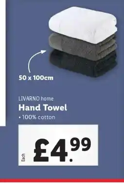 Lidl LIVARNO home Hand Towel offer