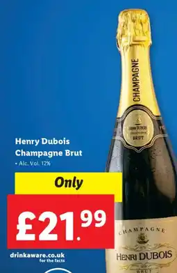 Lidl Henry Dubois Champagne Brut offer