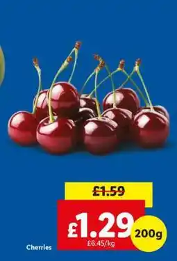 Lidl Cherries offer