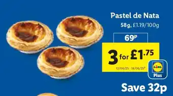 Lidl Pastel de Nata offer