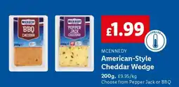 Lidl MCENNEDY American-Style Cheddar Wedge offer