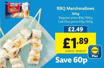 Lidl BBQ Marshmallows offer