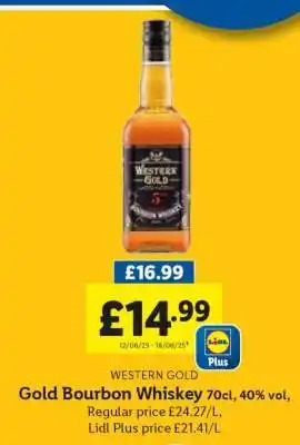 Lidl Western Gold Gold Bourbon Whiskey offer