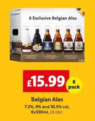 Lidl Belgian Ales offer