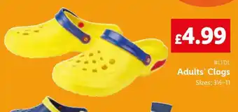 Lidl Adults’ Clogs offer