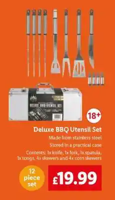 Lidl Deluxe BBQ Utensil Set offer