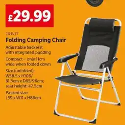 Lidl Folding Camping Chair offer