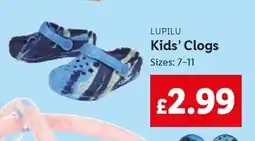 Lidl LUPILU Kids’ Clogs offer