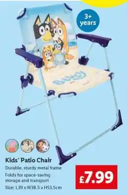 Lidl Kids’ Patio Chair offer