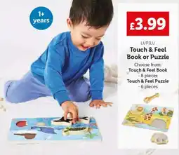 Lidl LUPILU Touch & Feel Book or Puzzle offer