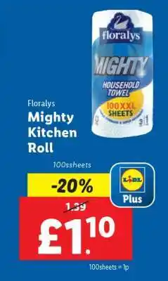 Lidl Florays Mighty Kitchen Roll offer