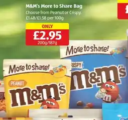 Aldi M&M's More to Share Bag offer