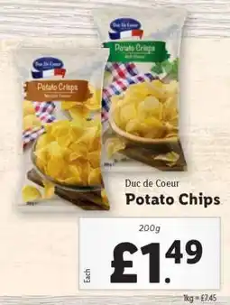 Lidl Duc de Coeur Potato Chips offer