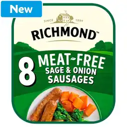 Morrisons Richmond Sage & Onion Meat Free Sausages offer