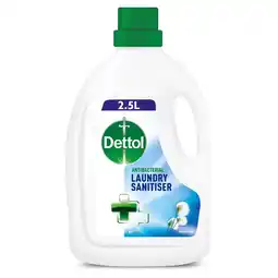Tesco Dettol Antibacterial Laundry Cleanser Liquid Fresh Cotton 2.5L offer