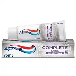 Tesco Aquafresh Complete Care Whitening Toothpaste 75ml offer