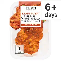 Tesco Tesco 2 Peri Peri Roast Chicken Burger Fillets 150g offer