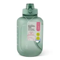 Tesco Core Kitchen Green Plastic Barrel Water Bottle 1.5L offer