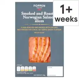 Tesco Foppen Smoked & Roasted Norwegian Salmon Slices 100g offer