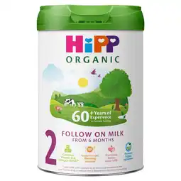 Tesco HiPP Organic 2 Follow on Baby Milk Powder Formula, From 6 Months, 800g offer