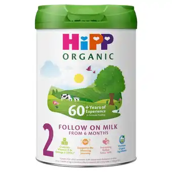 Tesco HiPP Organic 2 Follow on Baby Milk Powder Formula, From 6 Months, 800g offer
