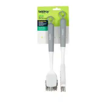 Tesco Beldray Antibac Dish Brushes Set of 2 offer