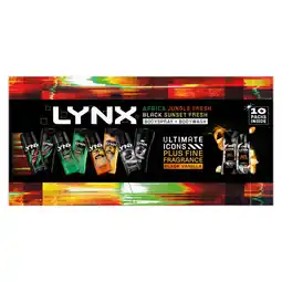 Asda Lynx Multi Branded Gift Set Ultimate Icons Collection 10 piece offer