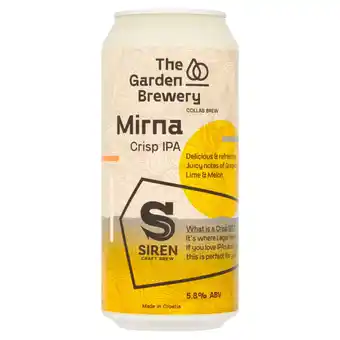 Asda The Garden Brewery Collab Brew Mirna Crisp IPA 440ml offer
