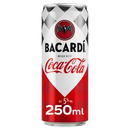 Asda Bacardi & Coca-Cola 250ml Pre-Mixed Can offer