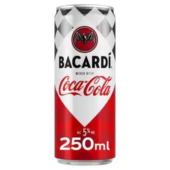 Asda Bacardi & Coca-Cola 250ml Pre-Mixed Can offer