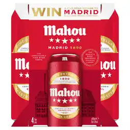 Asda Mahou Beer 4 x 440ml offer