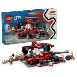 Asda LEGO City F1 Pit Stop & Pit Crew with Ferrari Car Toy 60443 offer