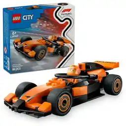 Asda LEGO City F1 Driver with McLaren Race Car Toy Playset 60442 offer