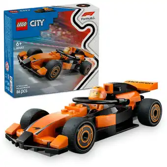 Asda LEGO City F1 Driver with McLaren Race Car Toy Playset 60442 offer