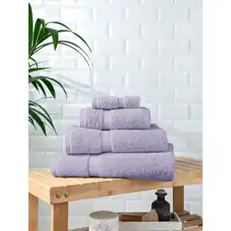 Asda George Home Lilac Super Soft Cotton Bath Sheet offer