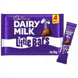 Iceland Cadbury Dairy Milk Little Bars 4 Pack Multipack 72g offer