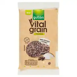 Iceland Gullón Vital Grain Thins Rice Cakes Dark Chocolate & Coconut 4 x 29.4g (117.6g) offer