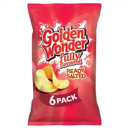 Iceland Golden Wonder Fully Flavoured Ready Salted 6 x 25g offer