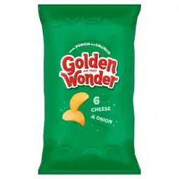 Iceland Golden Wonder Fully Flavoured Cheese & Onion 6 x 25g offer