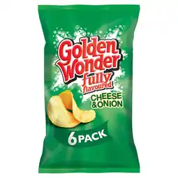 Iceland Golden Wonder Fully Flavoured Cheese & Onion 6 x 25g offer