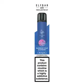 Iceland Elfbar 600 Blueberry Sour Raspberry Prefilled Pod Kit 20mg offer