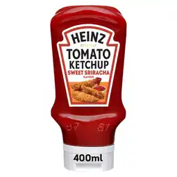 Iceland Heinz Sweet Sriracha Flavour Tomato Ketchup 400ml offer