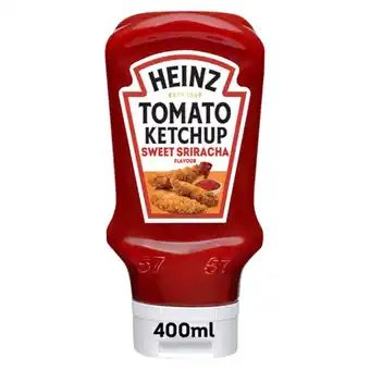 Iceland Heinz Sweet Sriracha Flavour Tomato Ketchup 400ml offer
