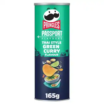 Iceland Pringles Limited Edition Passport Flavours Thai Style Green Curry Flavour 165g offer