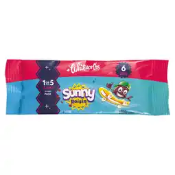 Iceland Whitworths Sunny Raisin 6 x 30g offer