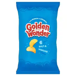 Iceland Golden Wonder Fully Flavoured Salt & Vinegar 6 x 25g offer