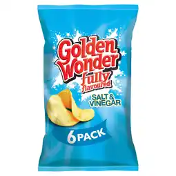 Iceland Golden Wonder Fully Flavoured Salt & Vinegar 6 x 25g offer