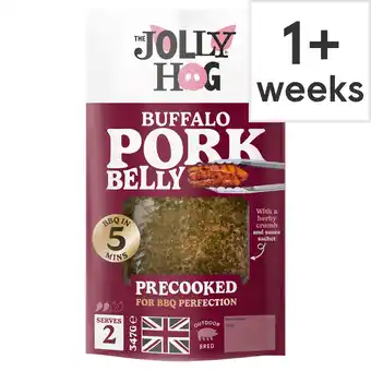 Tesco The Jolly Hog Pork Belly with Buffalo Sauce 347g offer